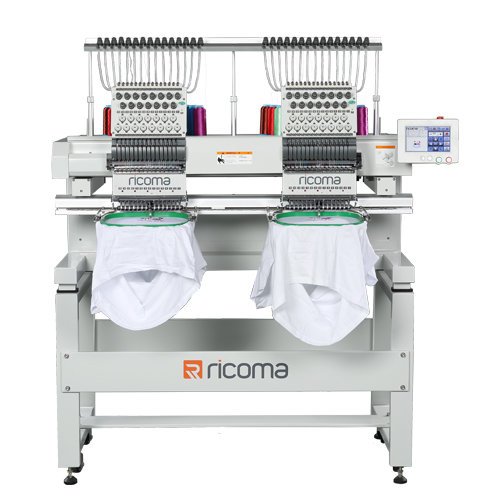 Compact Dual-Head Embroidery Machine