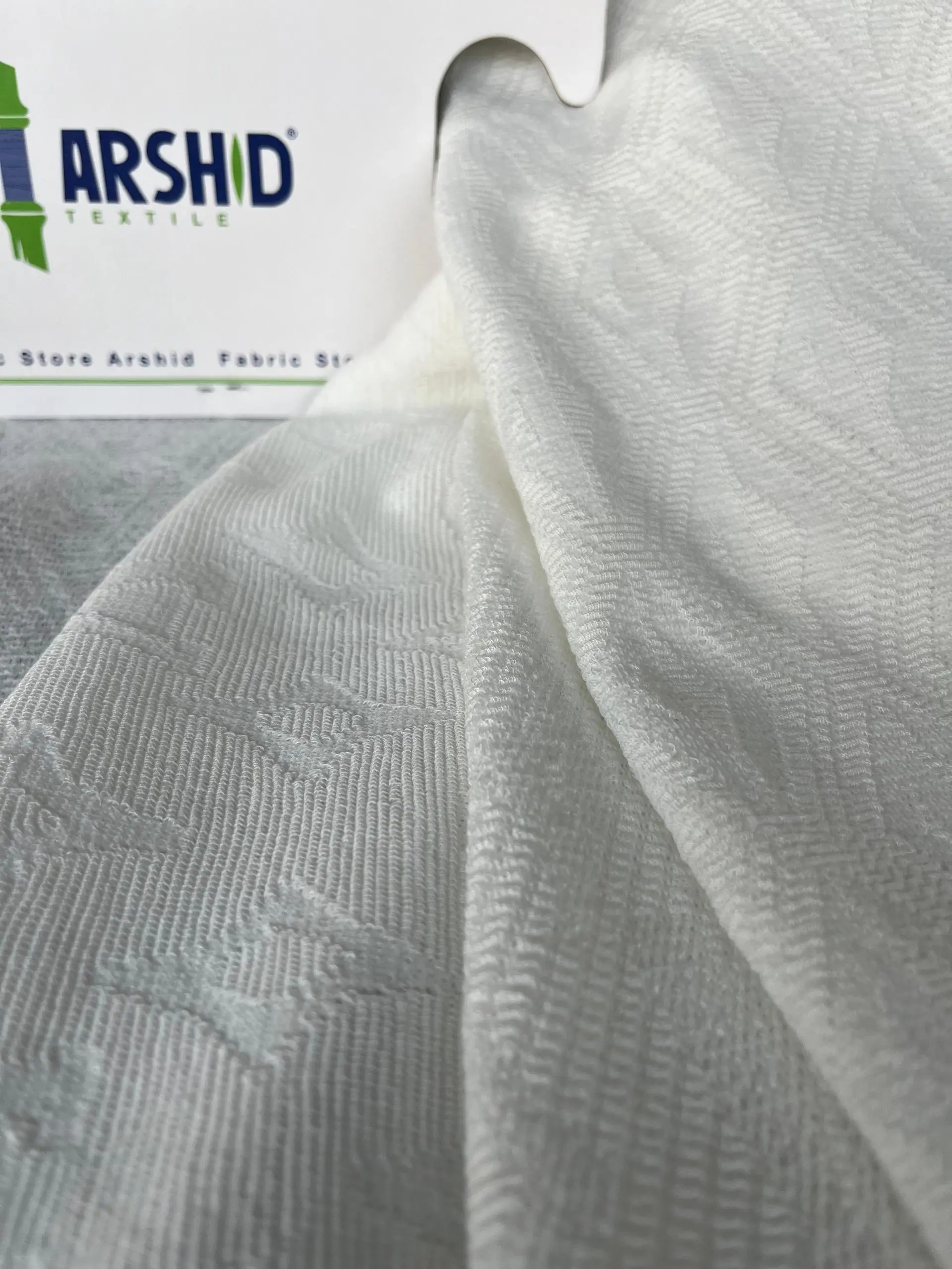 Arshid پارچه دو رو ژاکارد طرح فیتیله پلیستر
